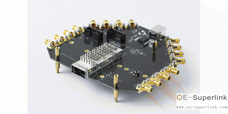 100G水平安裝QSFP28測試板